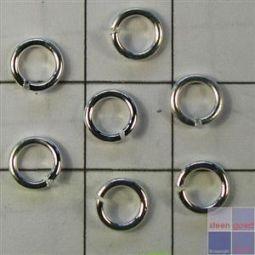 Merkloos oogje 4mm dik 1 0mm verzilv 100st