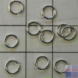 oogje 4mm dik 0 6mm verzilv 100st