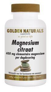 Golden Naturals magnesium citraat hoge dosering 60 caps