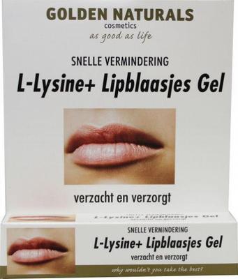 Golden Naturals L-Lysine+ lipblaasjes gel tube