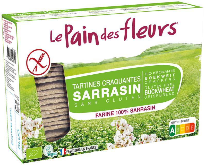 Krokante crackers boekweit glutenvrij bio