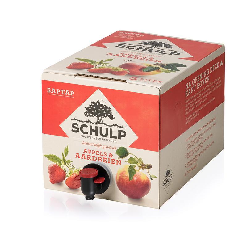 Saptap appel & aardbeiensap