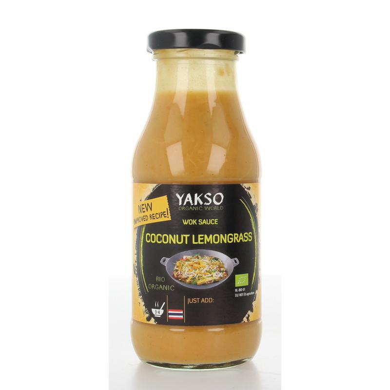 Woksaus kokos citroengras bio
