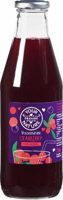 Your Organic Nature Vruchtendrank cranberry licht gezoet bio