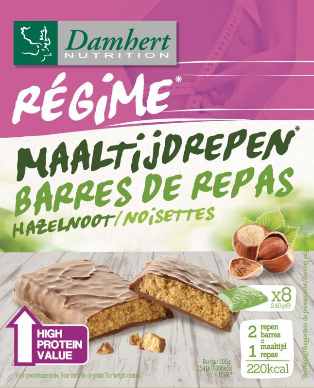 Afslank proteinereep chocolade hazelnoot