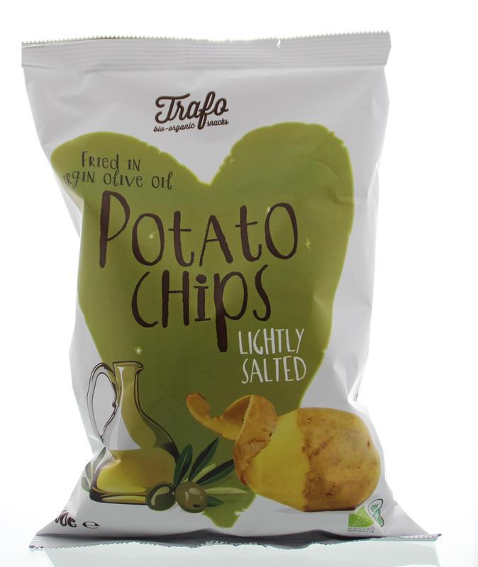 Chips gebakken in extra virgin olijfolie bio