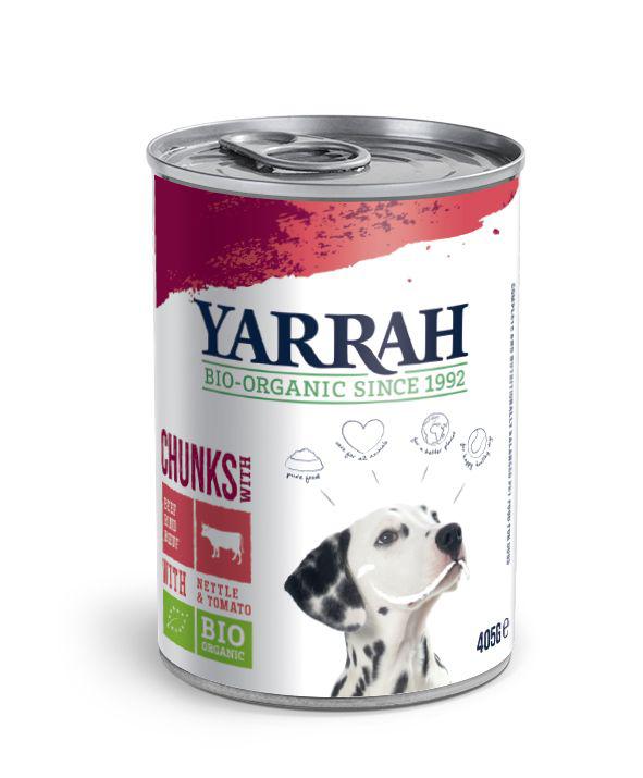 Hond brok rund in saus bio