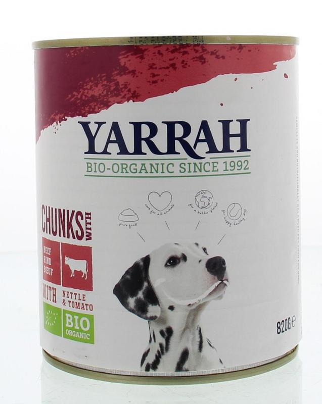 Hond brok rund & kip in saus bio