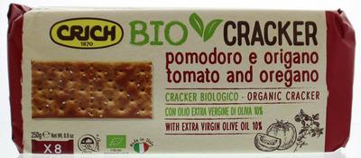 Crich Crackers tomaat origano groen bio