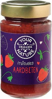 Your Organic Nature fruitbeleg aardbeien 250 gram