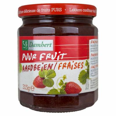 Damhert Puur fruit confituur aardbei