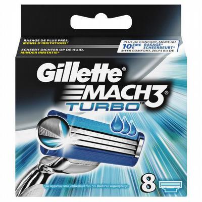 Gillette mesjes mach3 turbo - 8st