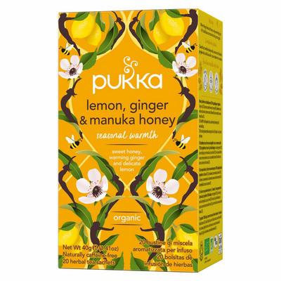 Pukka Lemon ginger manuka honey bio