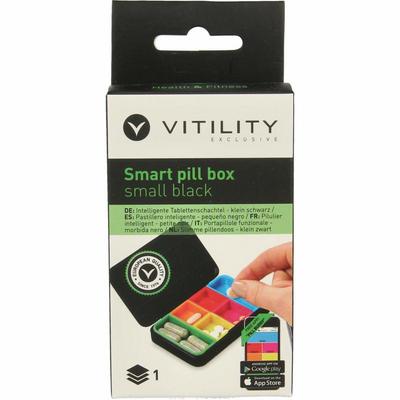 Vitility Slimme pillendoos klein zwart