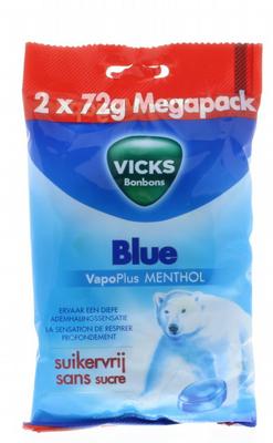 Vicks Blue menthol suikervrij pack