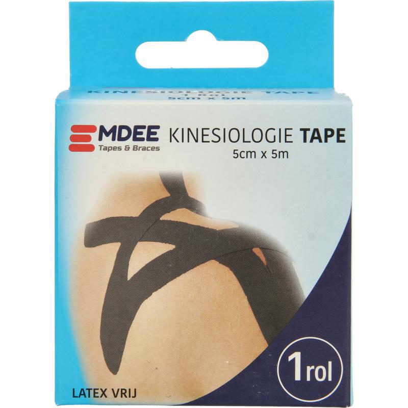 Kinesio tape zwart non cut 5m x 5cm