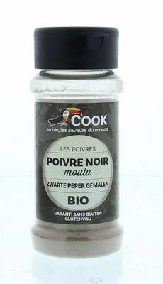 Cook Zwarte peper gemalen bio