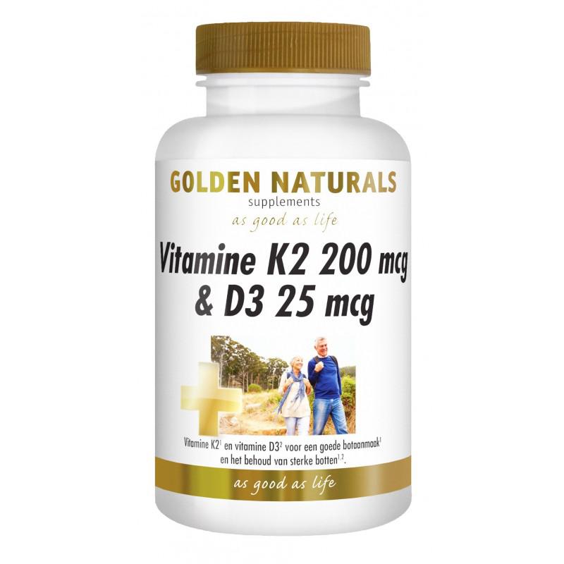 Vitamine K2 200 mcg D3 25 mcg 60ca
