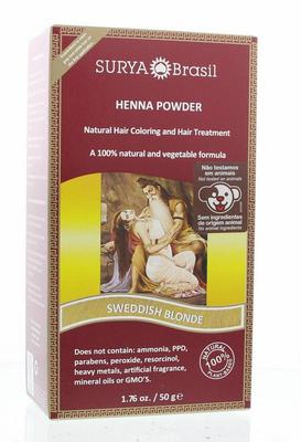 Surya Brasil Henna haarverf poeder Swedish blonde