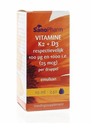 SanoPharm Vitamine K2 D3 emulsan