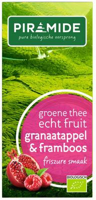 Piramide Groene thee granaatappel framboos bio