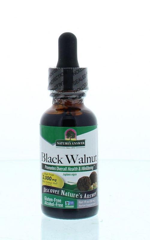 Zwarte walnoot extract alcoholvrij
