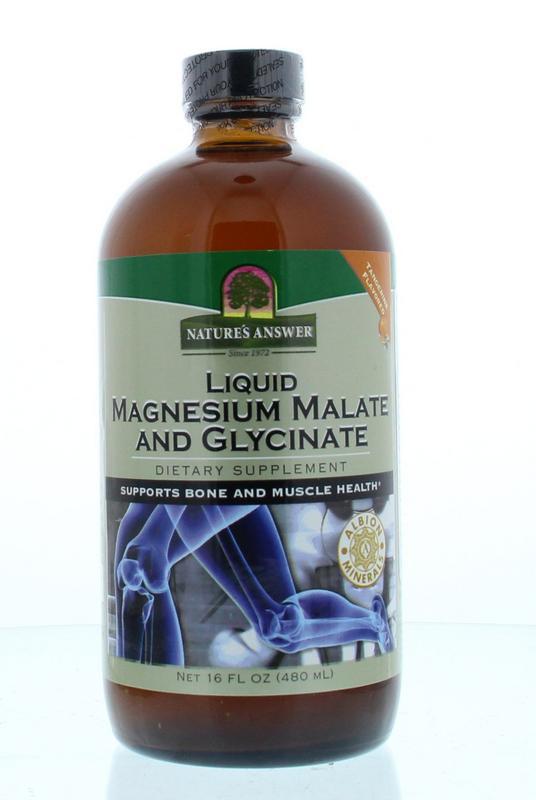 Vloeibaar magnesium malaat & bisglycinaat