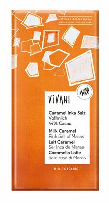 Vivani Chocolade melk car. zeezout kokosbloesemsuiker bio