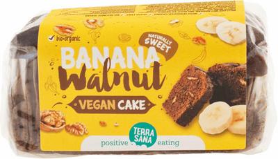 TerraSana Vegan cake banaan & walnoot bio