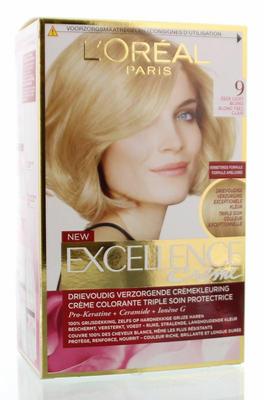 L'Oreal Paris excellence 9 zeer lichtblond # 1set