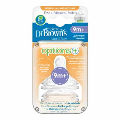Dr. Brown's Options+ speen fase 4 brede halsfles