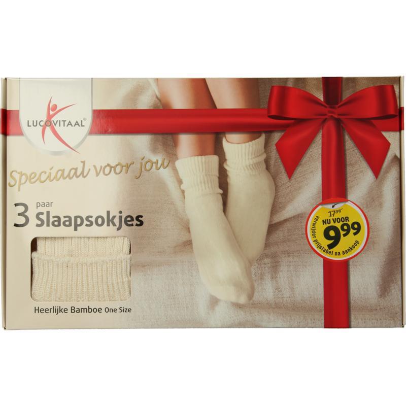Bamboe slaapsokjes 3 paar giftbox