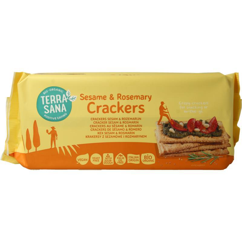 Crackers sesam & rozemarijn bio