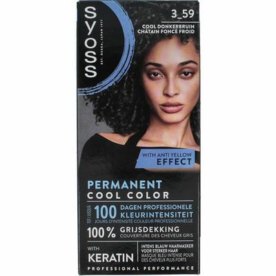 Syoss Permanent cool color 3-59 donkerbruin