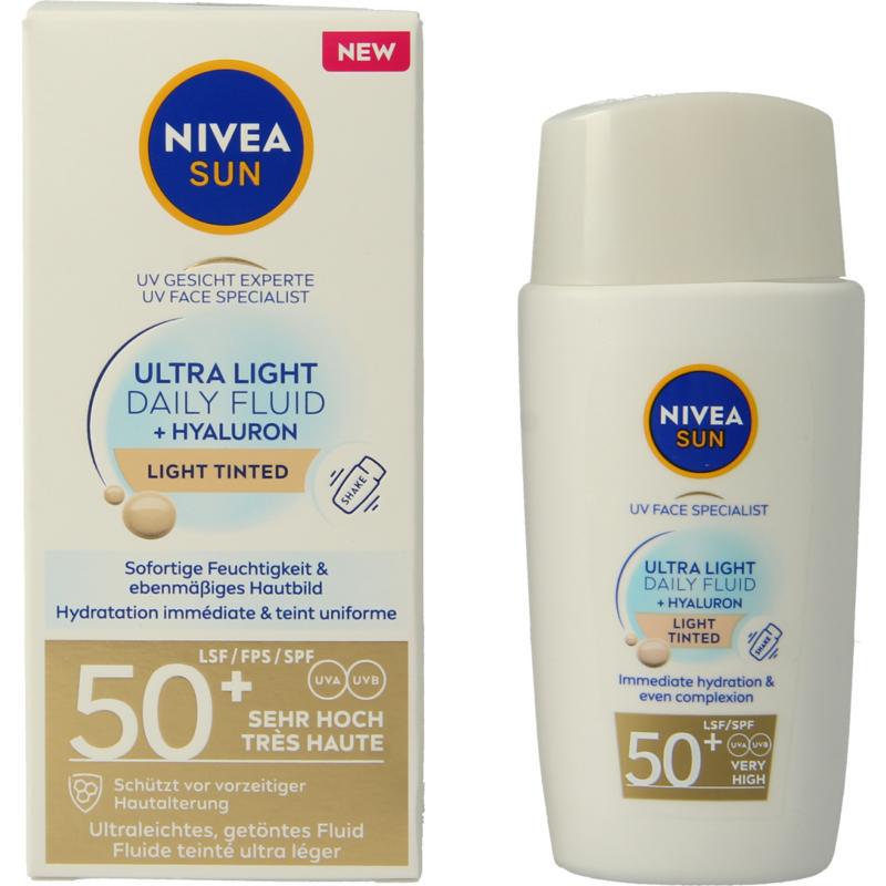 Sun face daily fluid SPF50 tint light