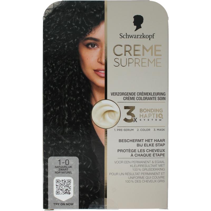 Creme supreme 1-0 black