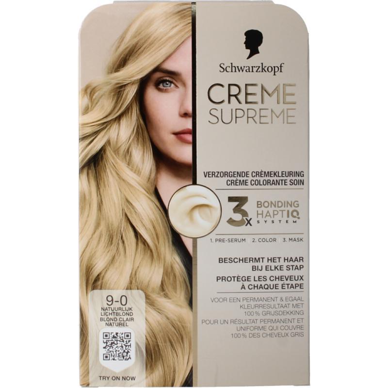 Creme supreme 9-0 licht blond