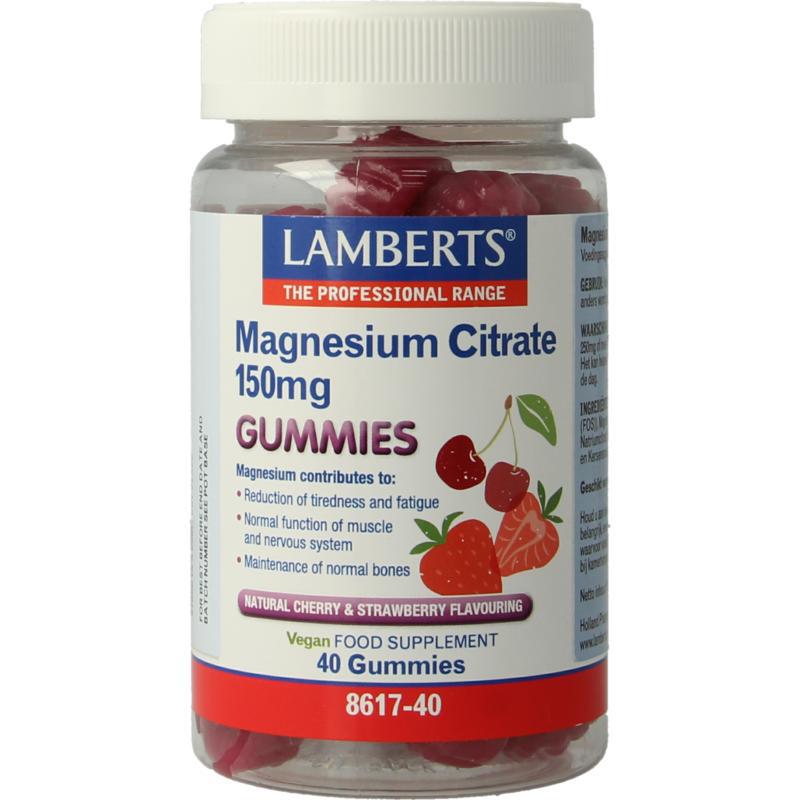 Magnesium citraat gummies