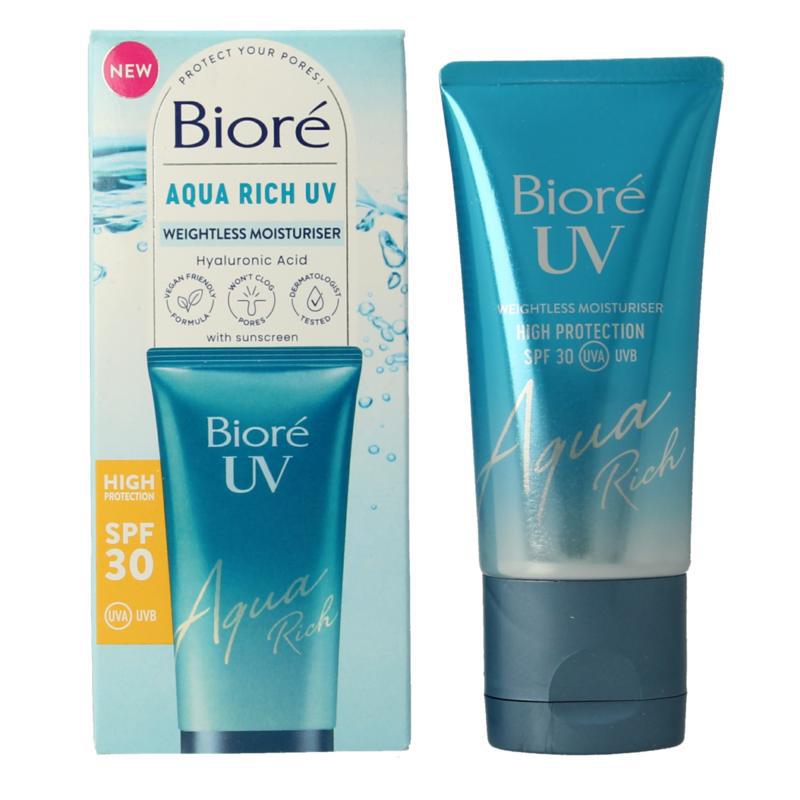 Aqua moisturiser rich weightless SPF30 UV