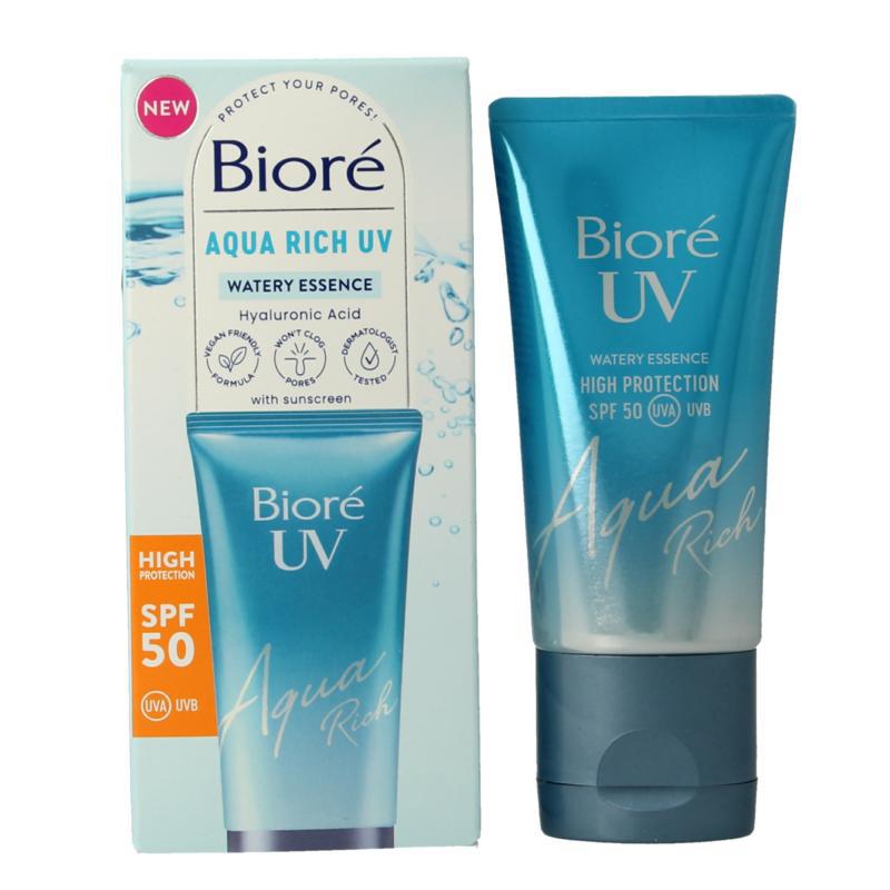 Aqua moisturiser rich weightless SPF50 UV