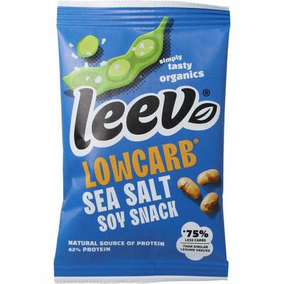 Leev Bio lowcarb snack soyabonen met zeezout