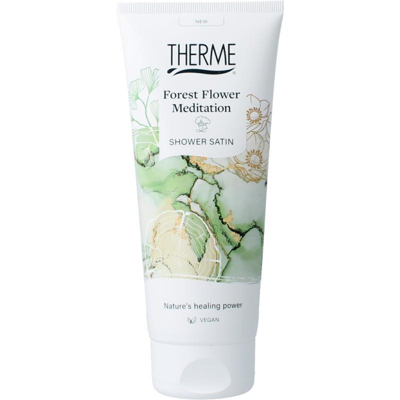 Forest flower meditation shower satin