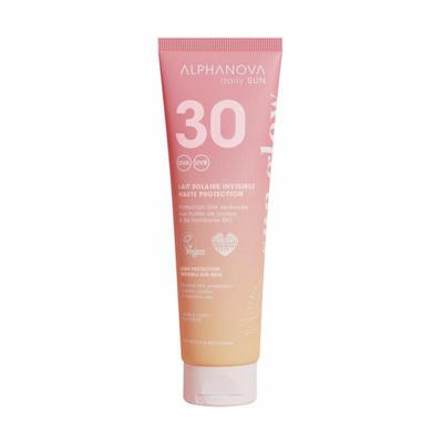 Alphanova Sun Invisible sun milk sun glow bio SPF30