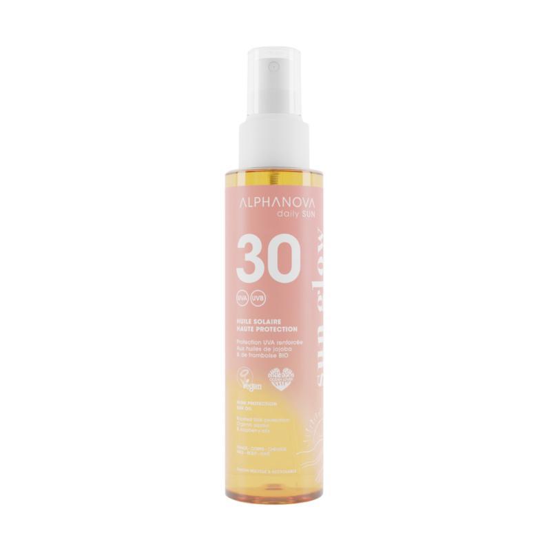 Protective sun oil sun glow SPF30