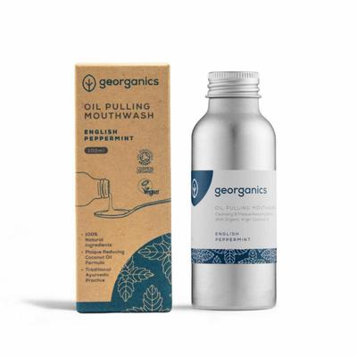 Georganics Mouthwash oilpulling english peppermint