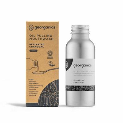 Georganics Mouthwater oilpulling activated charcoal