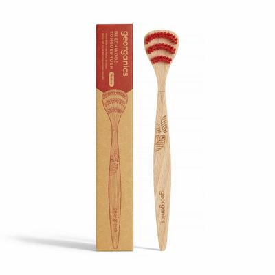 Georganics Tongue brush medium beechwood