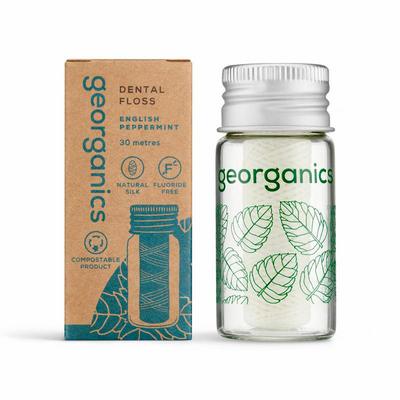Georganics Dental floss english peppermint 30 meter