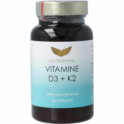 Sea Vitamins Vitamine D3 K2 uit zee