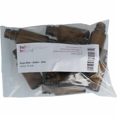 Helios Holland Flesje glas 20ml amber